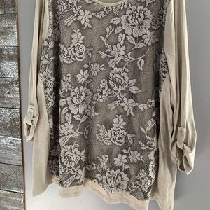 by Chico’s Lace Detail Top